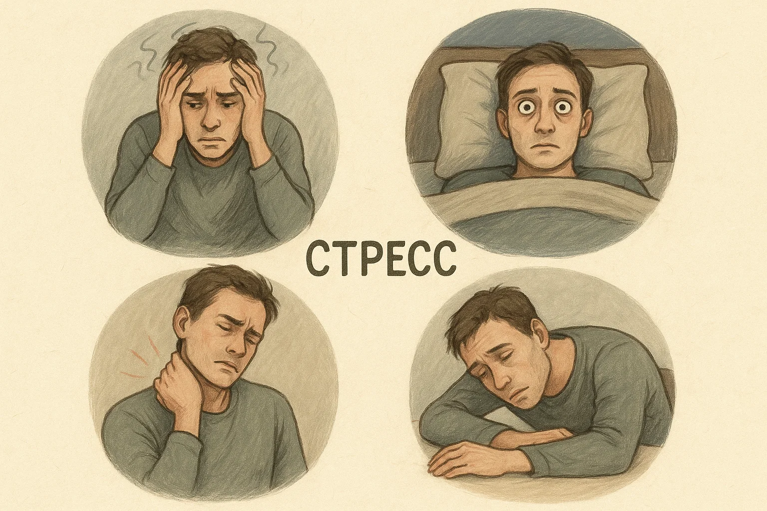 Эмоциональные и физические симптомы хронического стресса